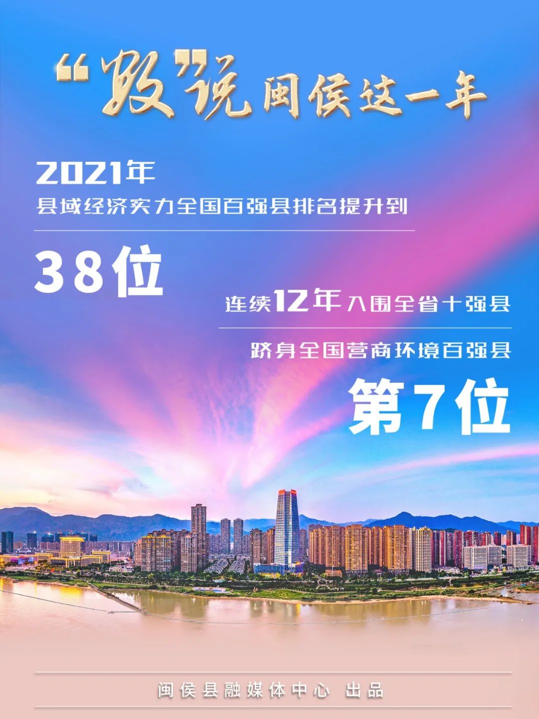 重磅！閩侯人口突破100萬！