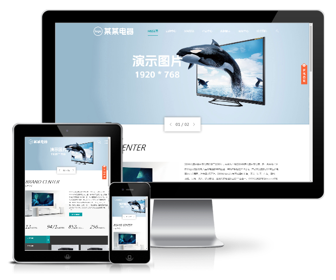 家用電器廚衛電器網站模板(響應式)